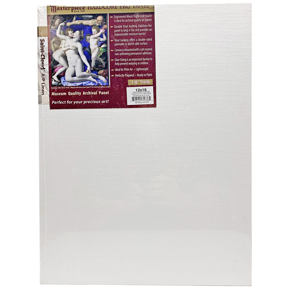 Masterpiece Hardcore Pro SAINT-CLOUD 6oz Artfix Linen 1/8" Panel 12"x16"
