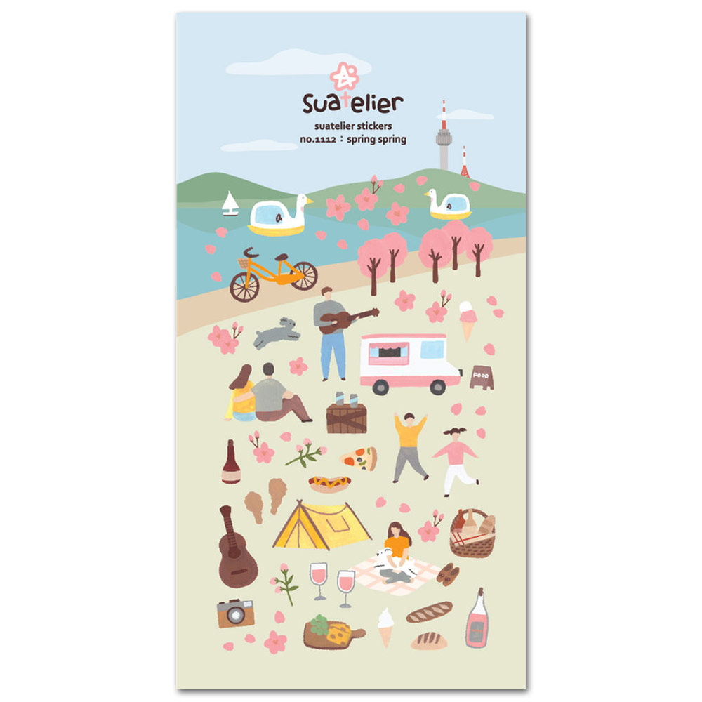 Suatelier Design Sticker Sheet Spring Spring