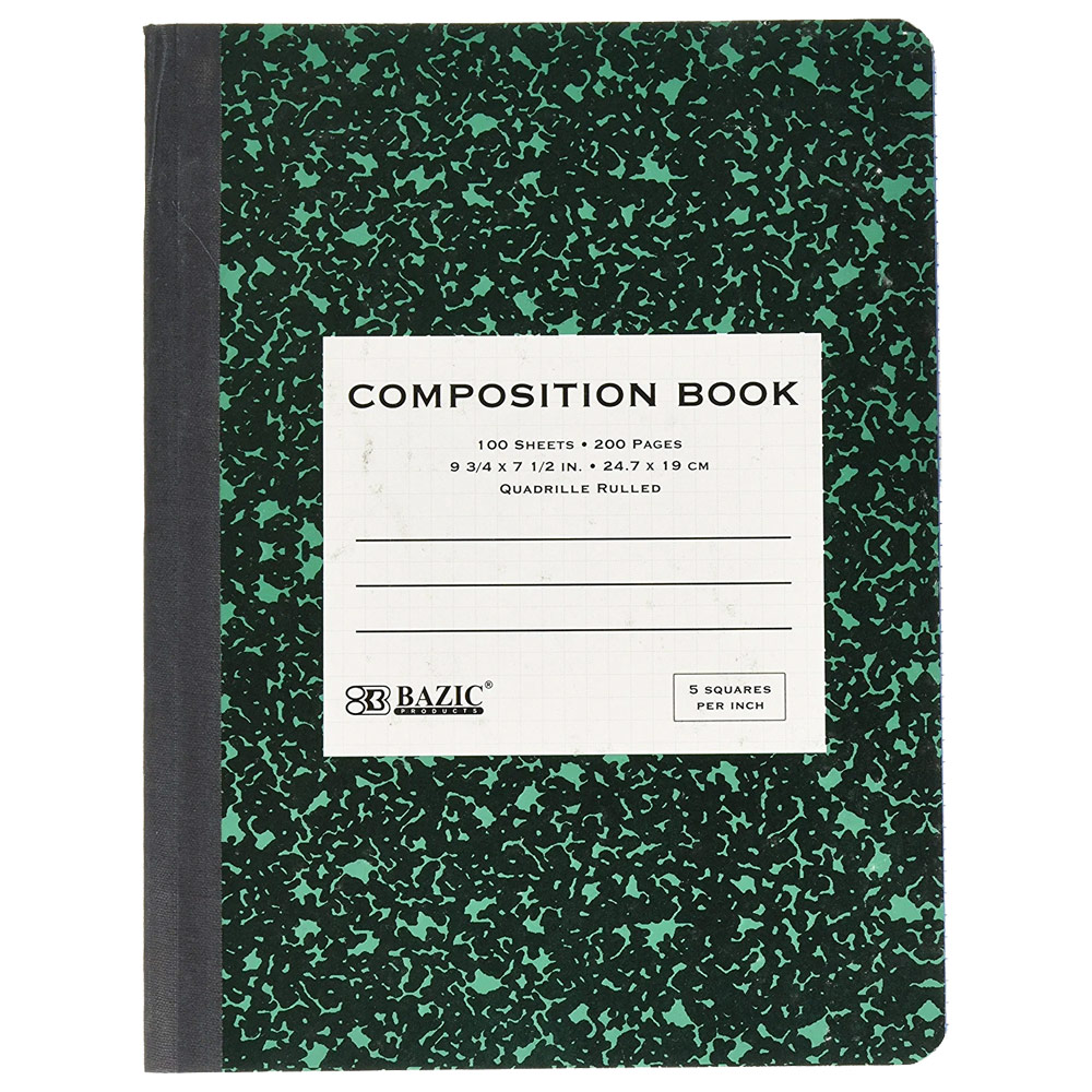 Bazic Graph Composition Book 100 Sheets 8"x10" Quadrille