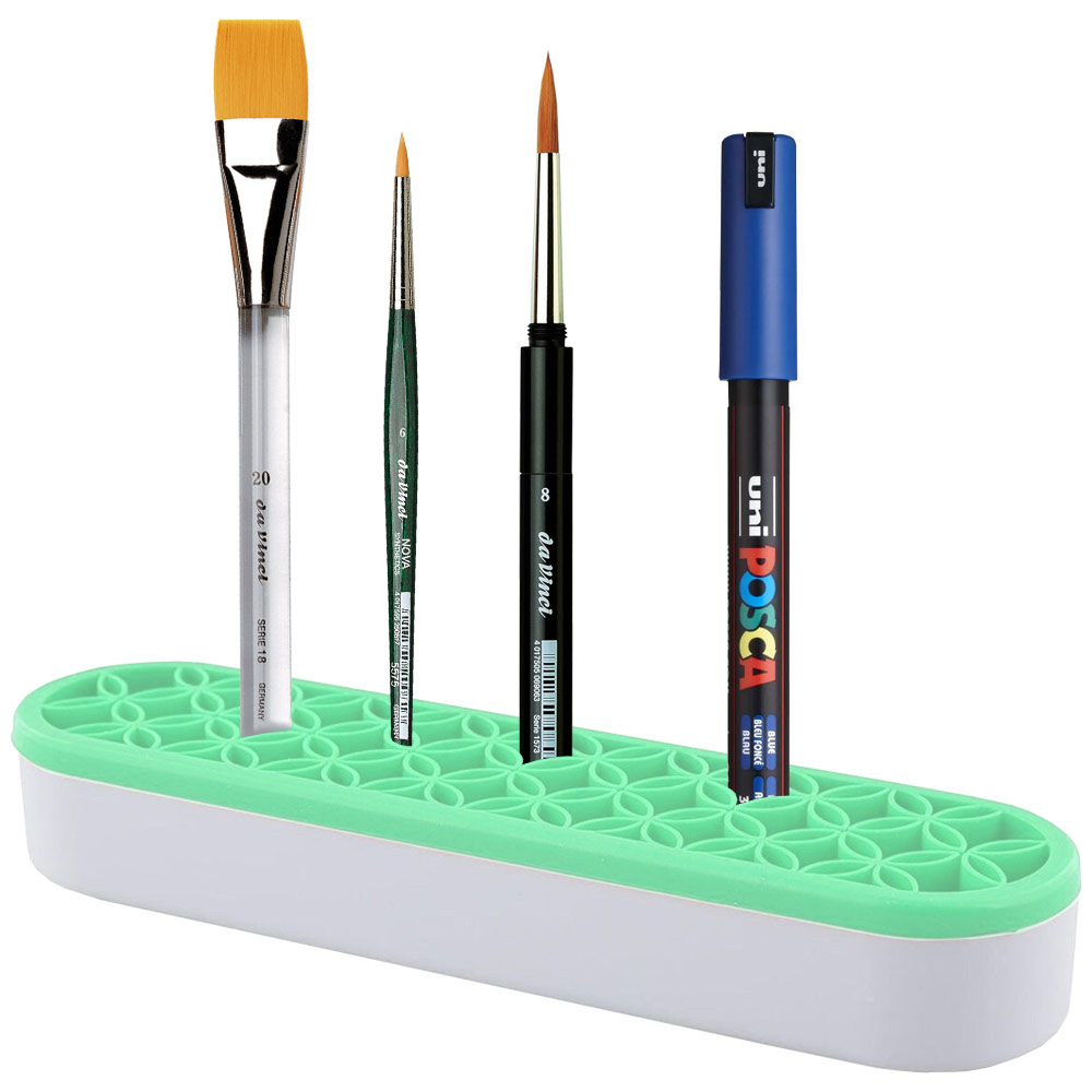 Silicone Artist Tool Holder Green