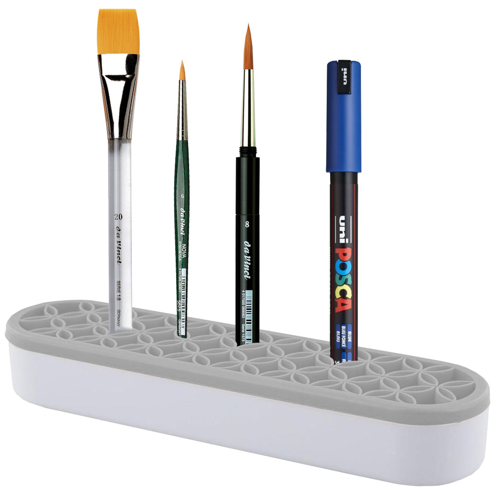Silicone Artist Tool Holder Grey