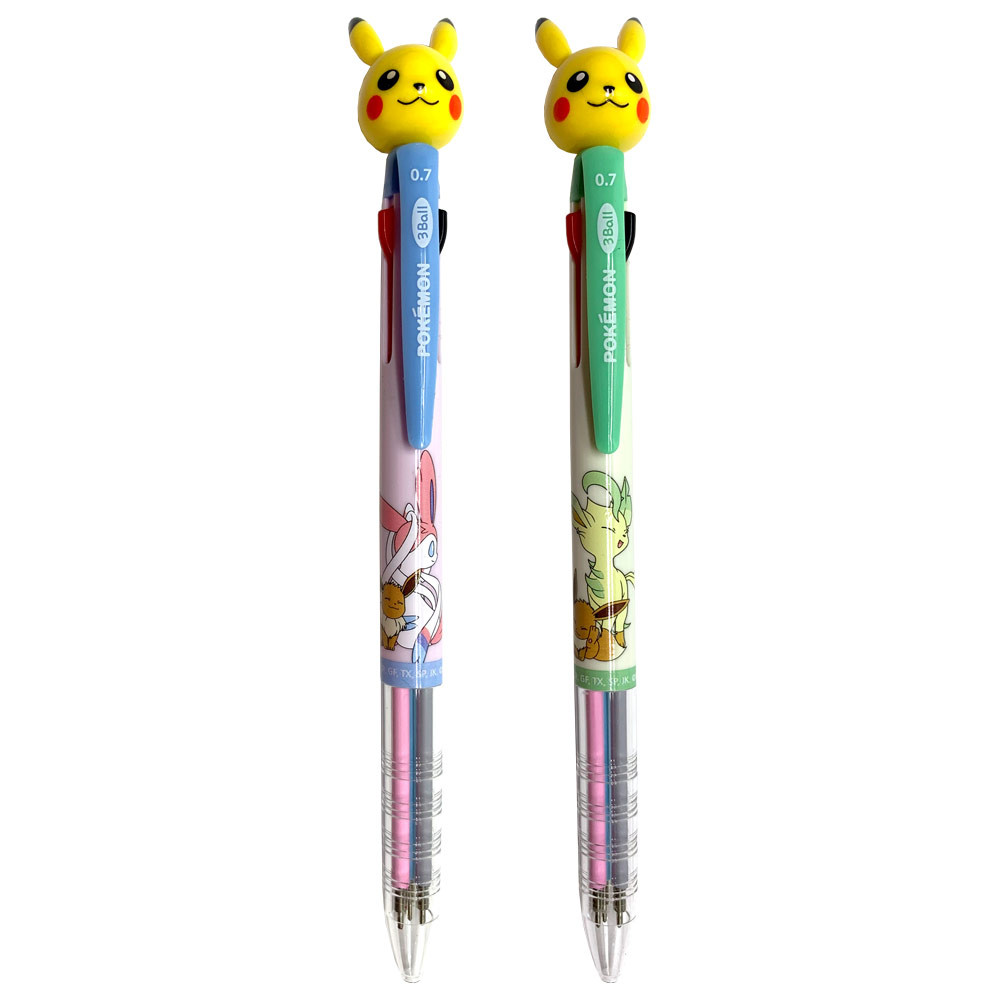 3 Colors Ballpoint Pen Pokemon