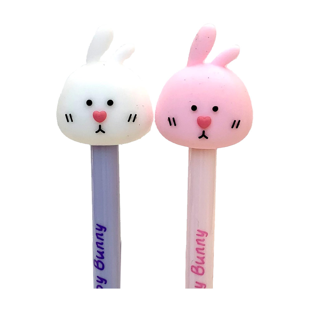 Novelty Gel Pen 0.5mm Happy Bunny Retractable