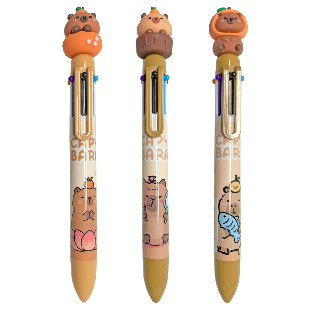 Capybara Retractable 6-Color Ballpoint Pen