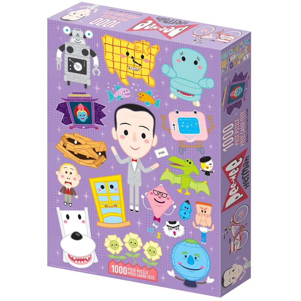 3D Retro Jigsaw Puzzle 1000 Piece Pee-Wee's Playhouse Purple