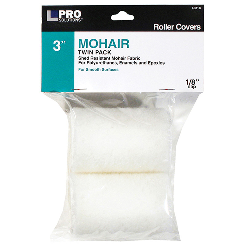 Mohair Roller Cover 3" Wide (1/8" Nap) 2-Pack