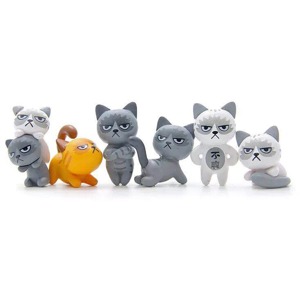Angry Cats Figurines Assorted