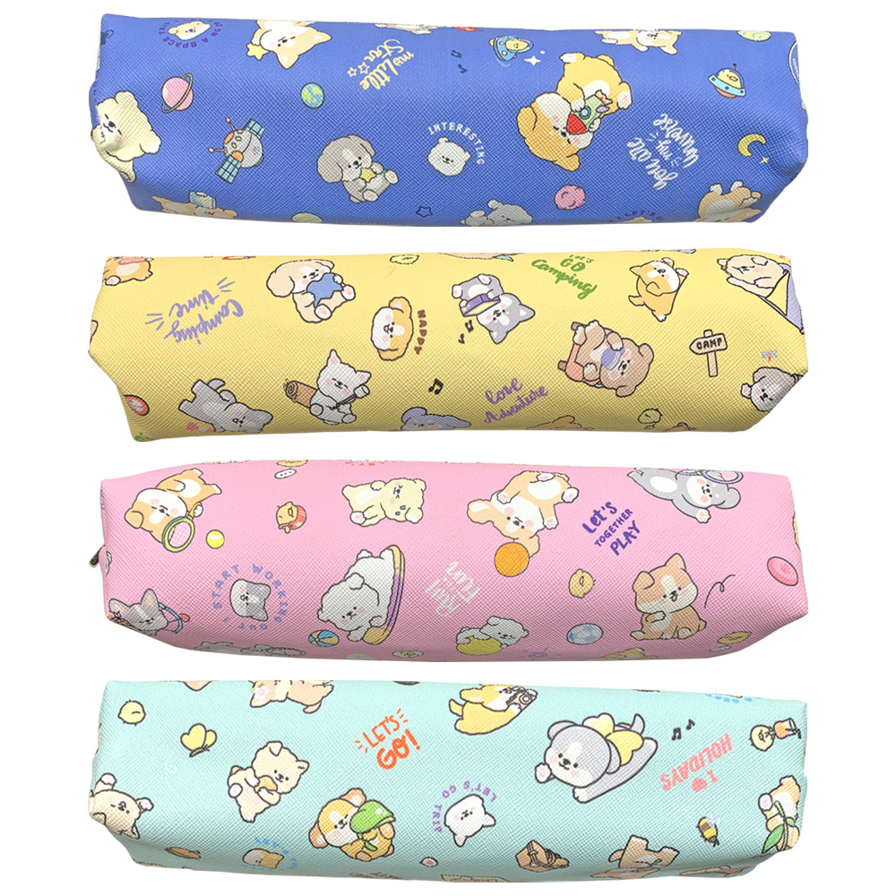 PENCIL CASE ASST CUTE DOG