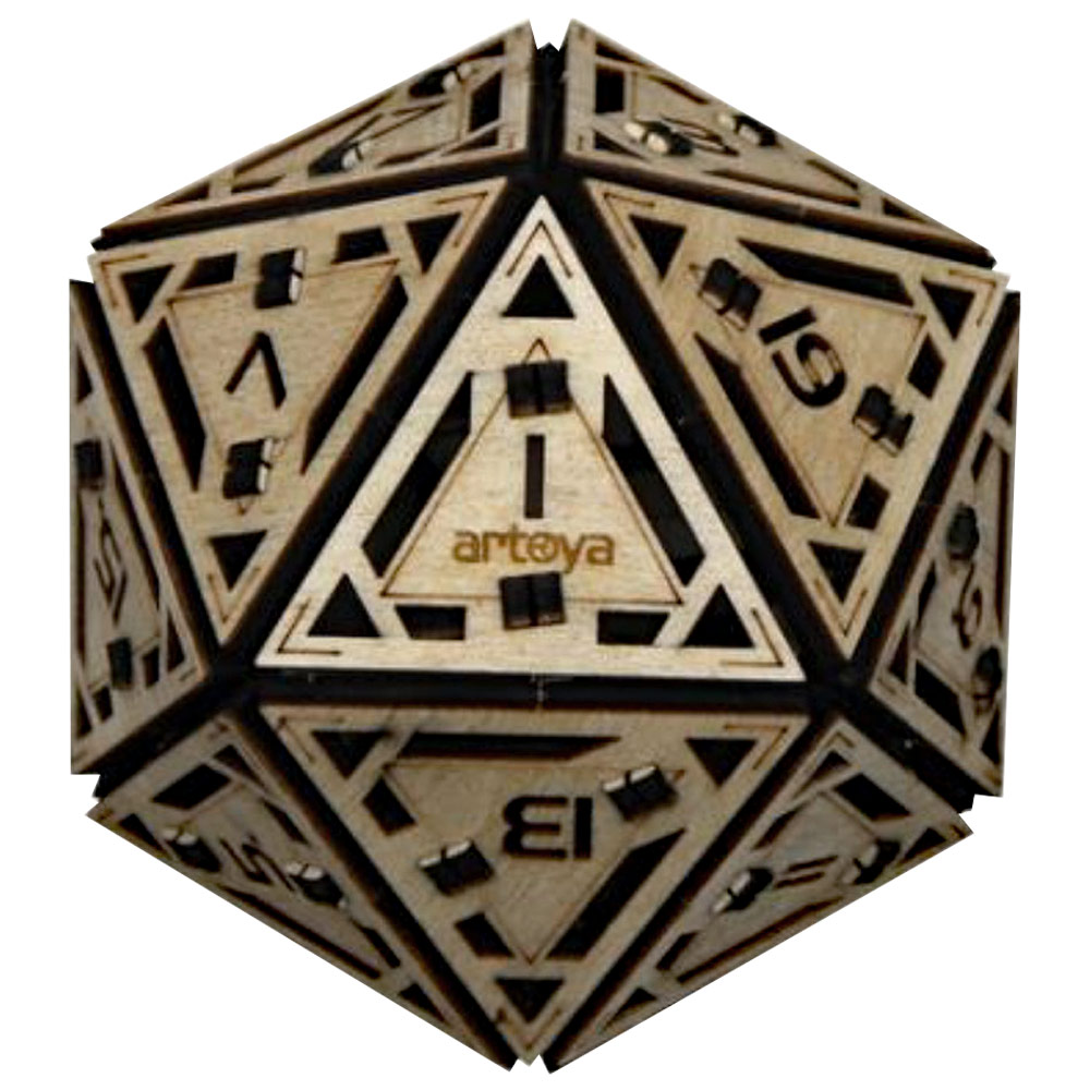 Artventure Wood 3D Puzzle Kit Icosahedron
