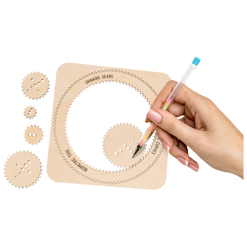 Artventure Wood 3D Puzzle Kit Drawing Gears