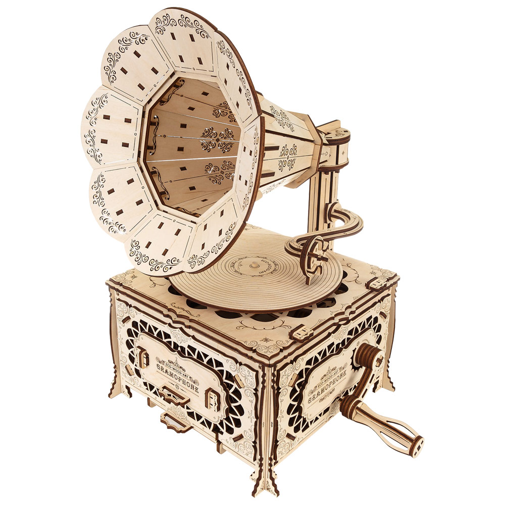 Artventure Wood 3D Puzzle Kit Gramophone