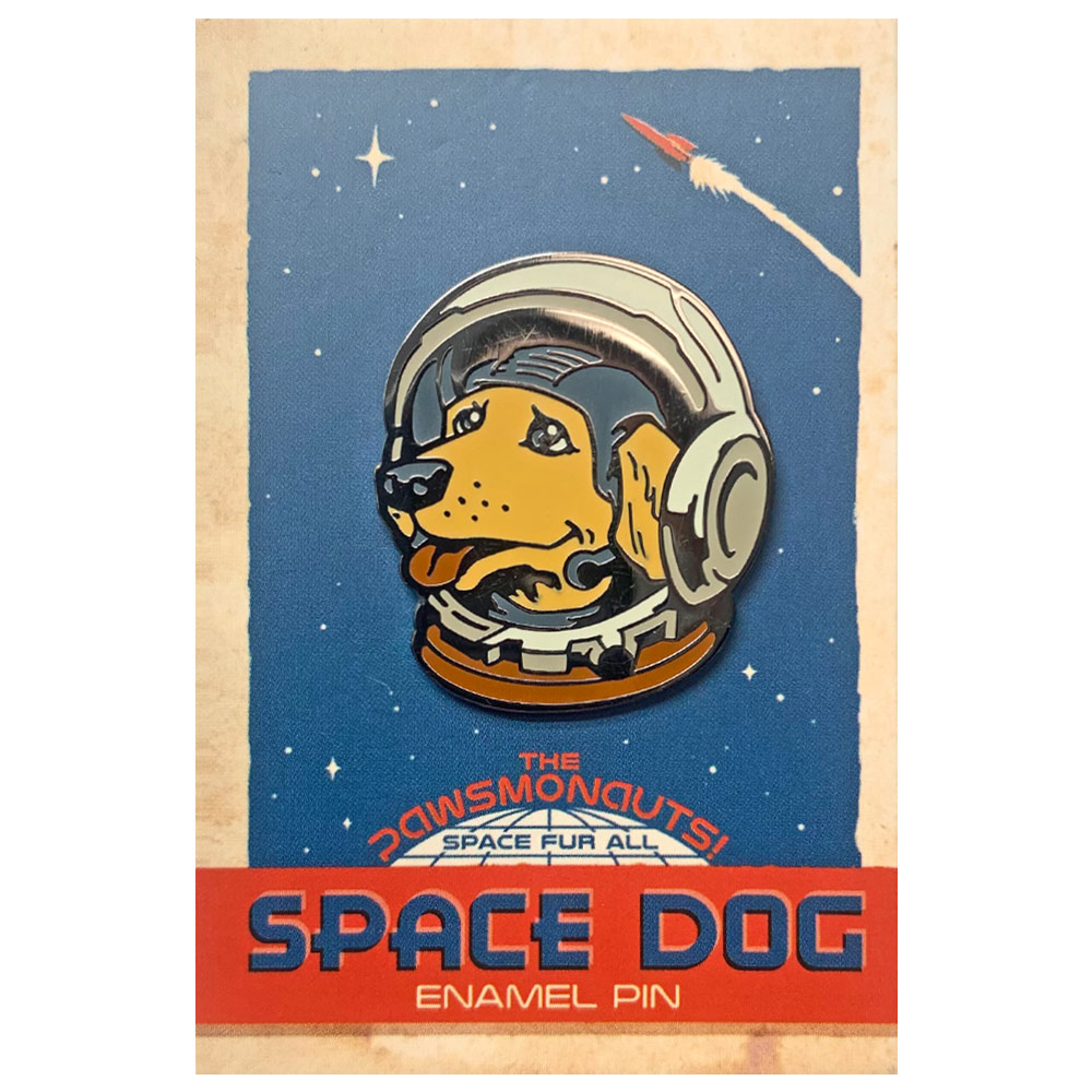 Kit n' Rivet Enamel Pin Pawsmonaut Space Dog