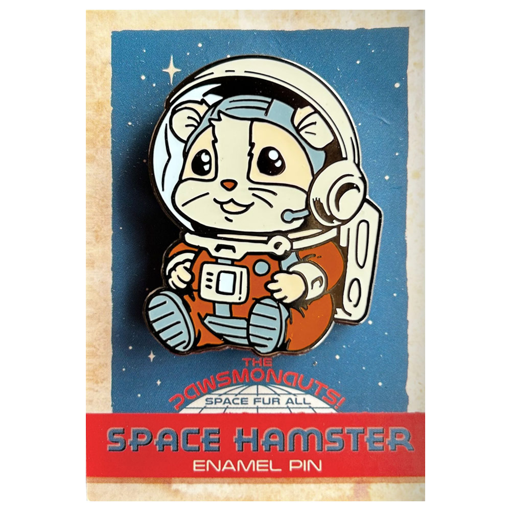 Kit n' Rivet Enamel Pin Space Hamster