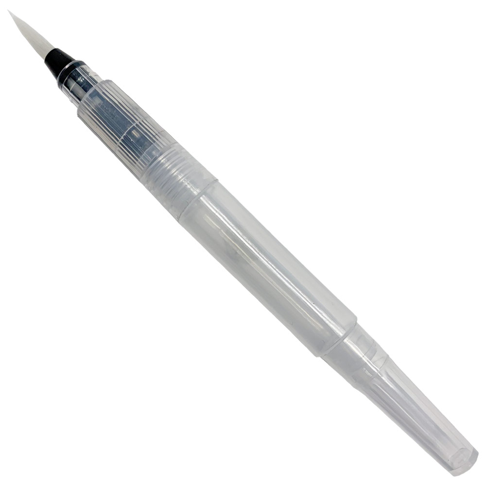 Empty Waterbrush Pen with Cap Round Medium