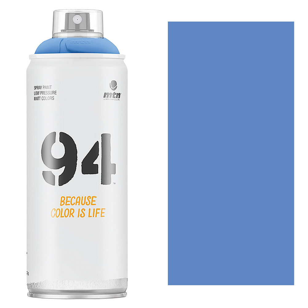 Montana 94 Electric Blue spray paint, MONTANA PAINTS for