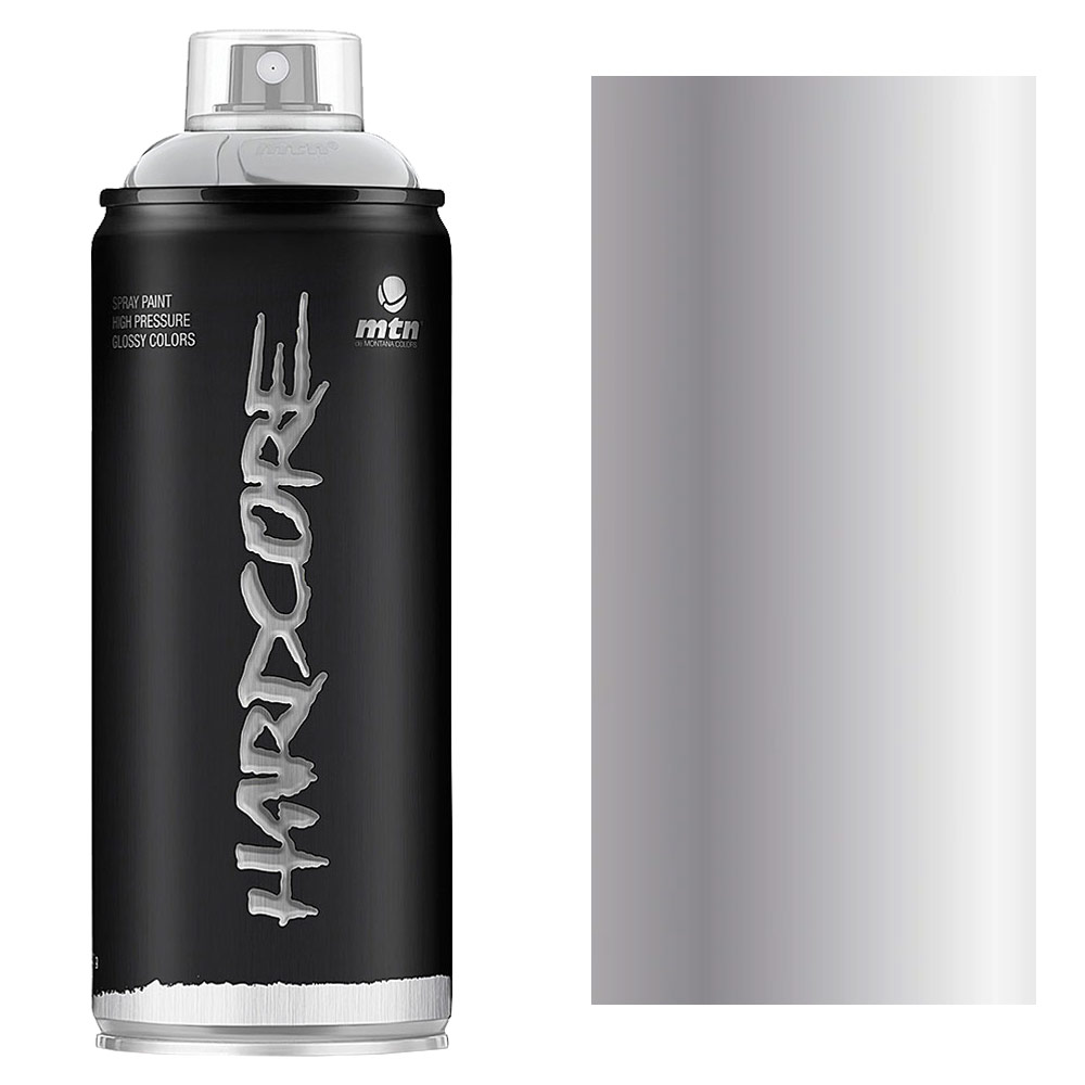 MTN Hardcore Spray Paint 400ml Silver Chrome