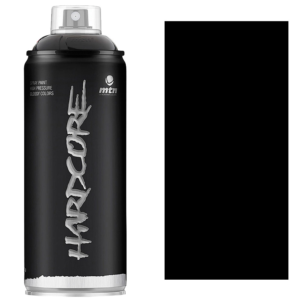 MTN Hardcore Spray Paint 400ml Satin Black