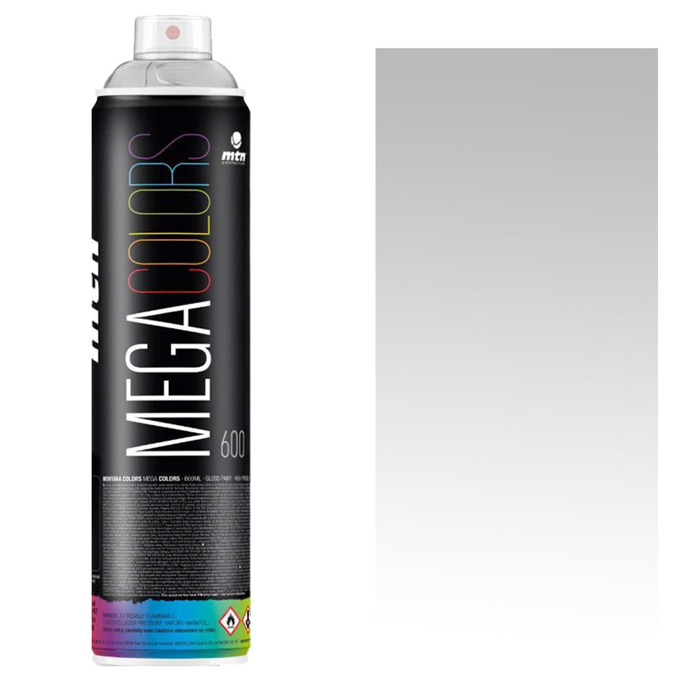 MTN Mega Colors Spray Paint 600ml Silver Chrome