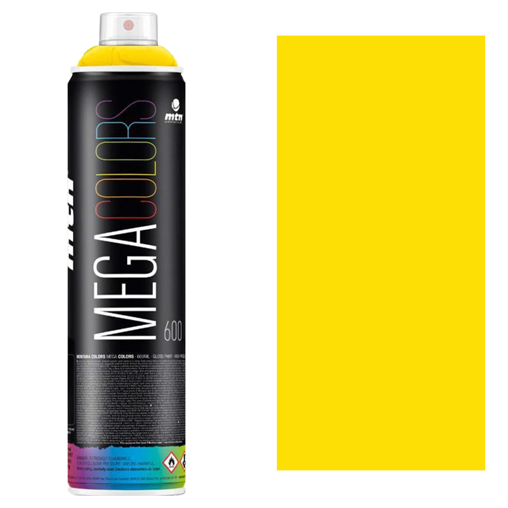MTN Mega Colors Spray Paint 600ml Light Yellow