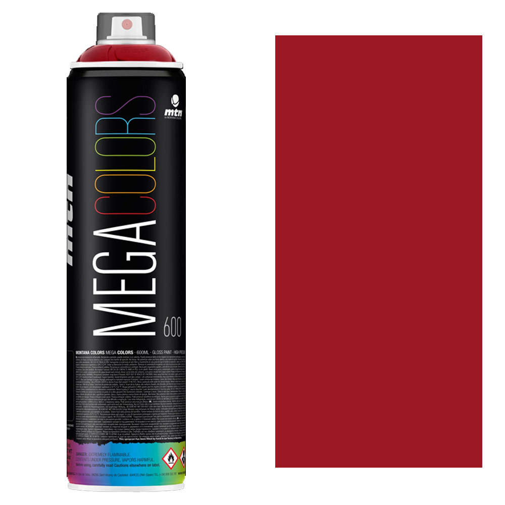 MTN Mega Colors Spray Paint 600ml Bordeaux Red