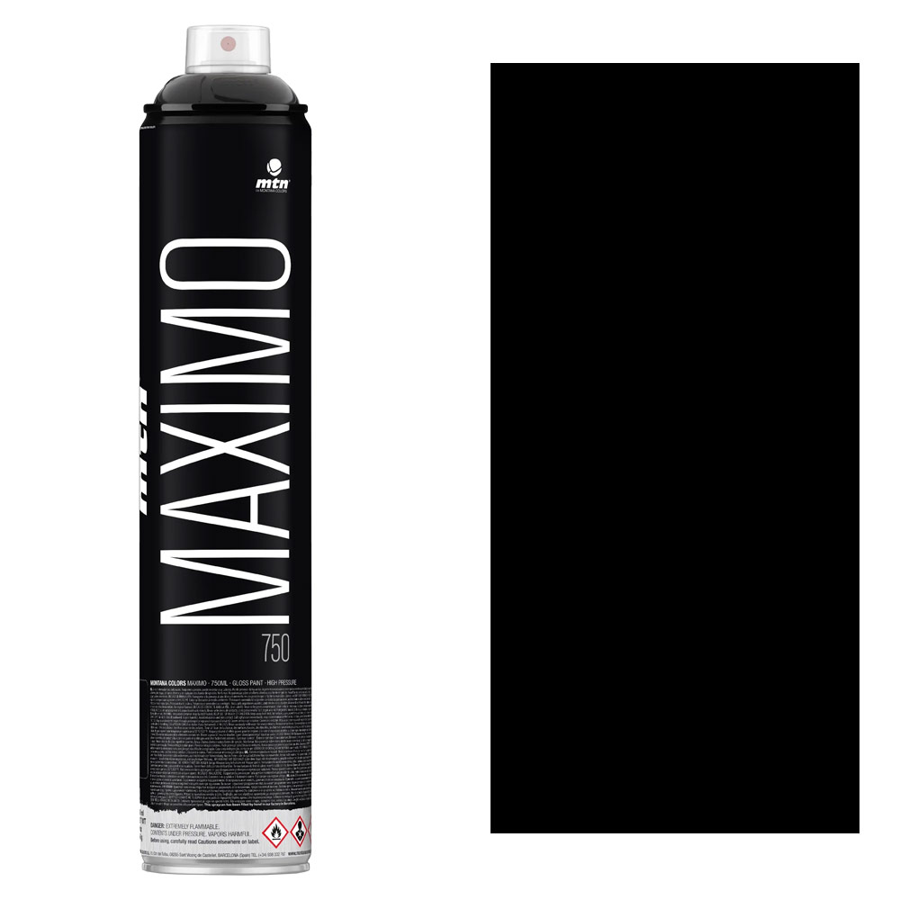 MTN Maximo Spray Paint 750ml Black