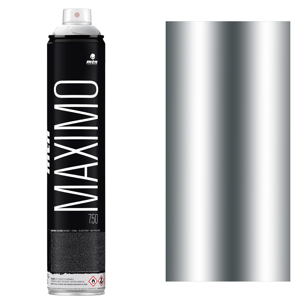 MTN Maximo Spray Paint 750ml Silver Chrome