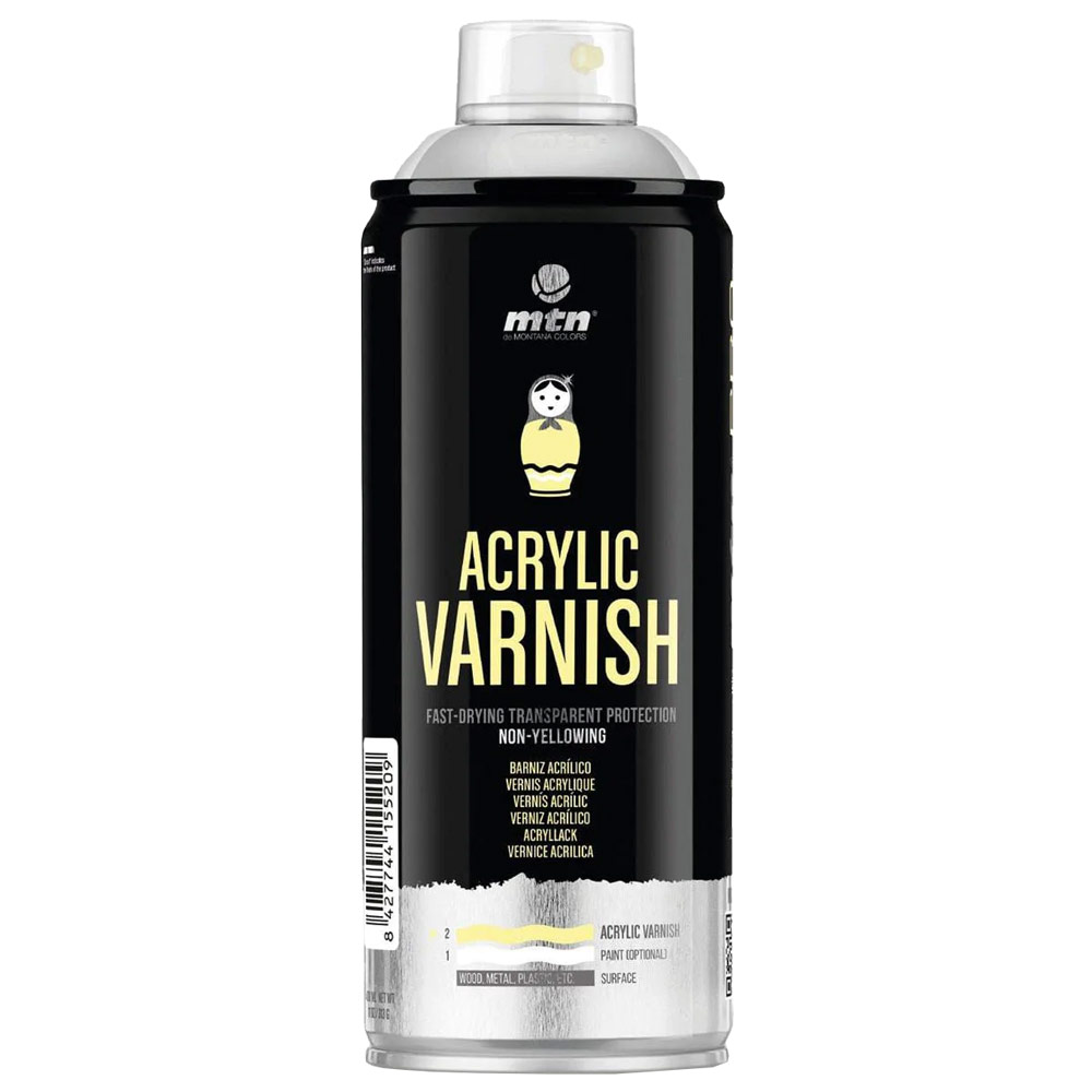 Acrylic Varnish Glossy (114) Spray Can 400 ml - 8712079000653