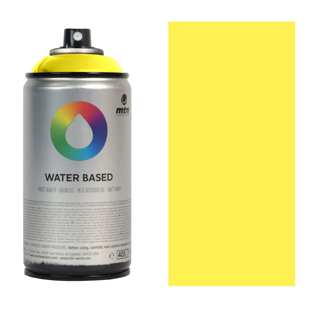 MTN Water Based 300 Spray Paint 300ml Fluorescent Yellow