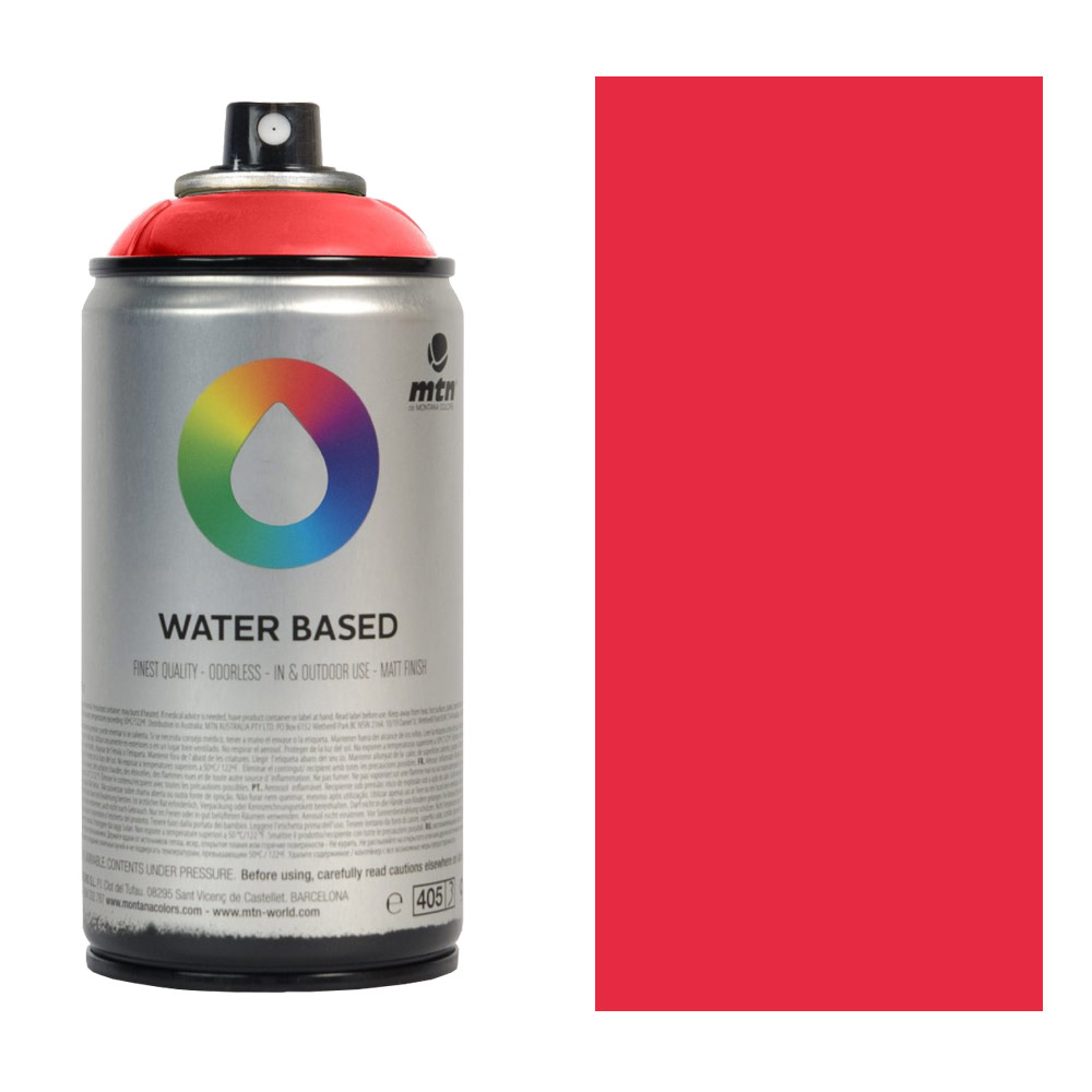 MTN Water Based 300 Spray Paint 300ml Fluorescent Red