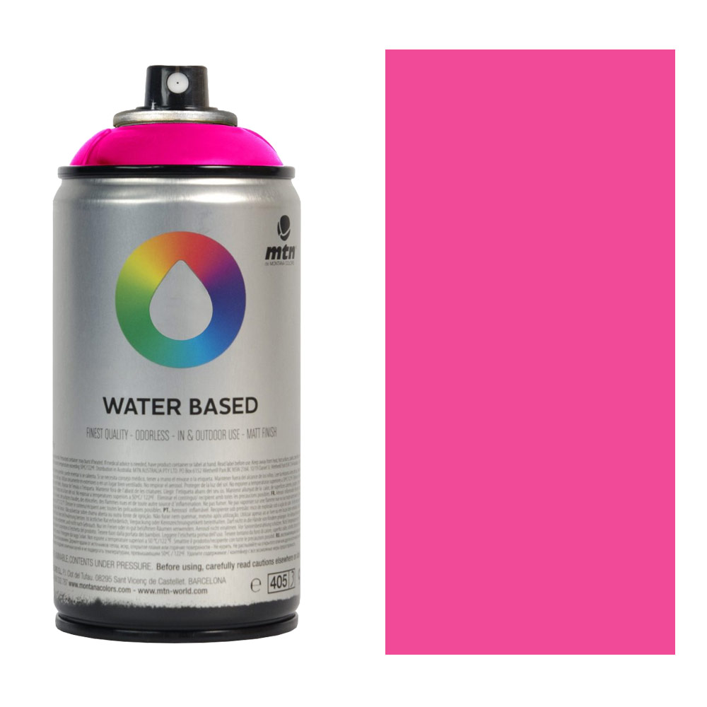 MTN Water Based 300 Spray Paint 300ml Fluorescent Fuchsia