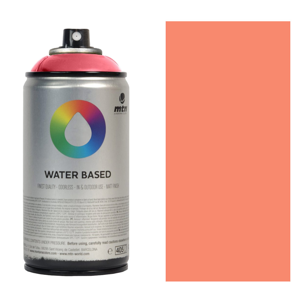 MTN Water Based 300ml Spray Paint - WRV223 - Cadmium Red Light (Buddha