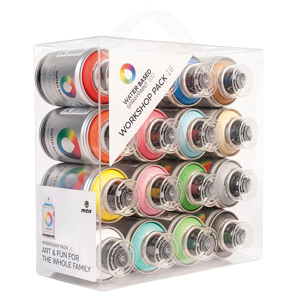 Mtn Water Based Spray Paint - RBY Mini Pack of 3, 100 ml Cans