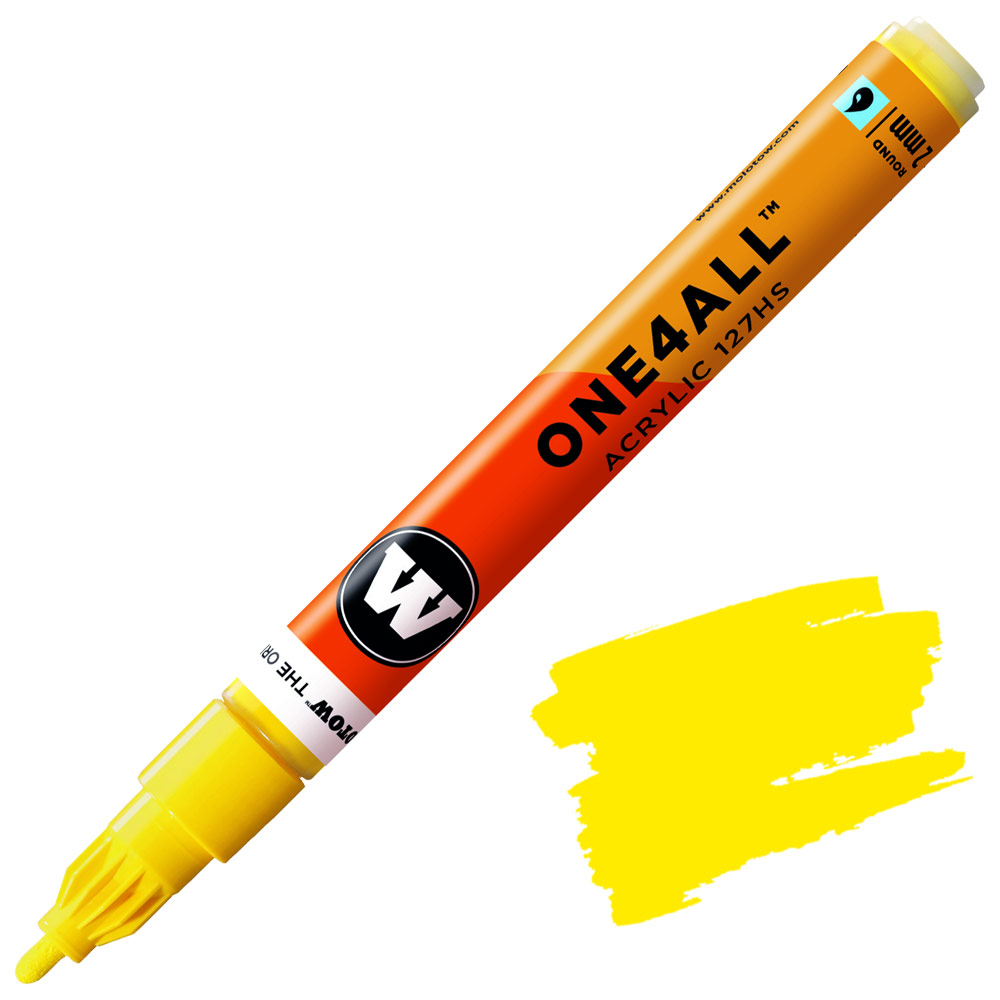 Molotow ONE4ALL 127HS Acrylic Paint Marker 2mm Zinc Yellow