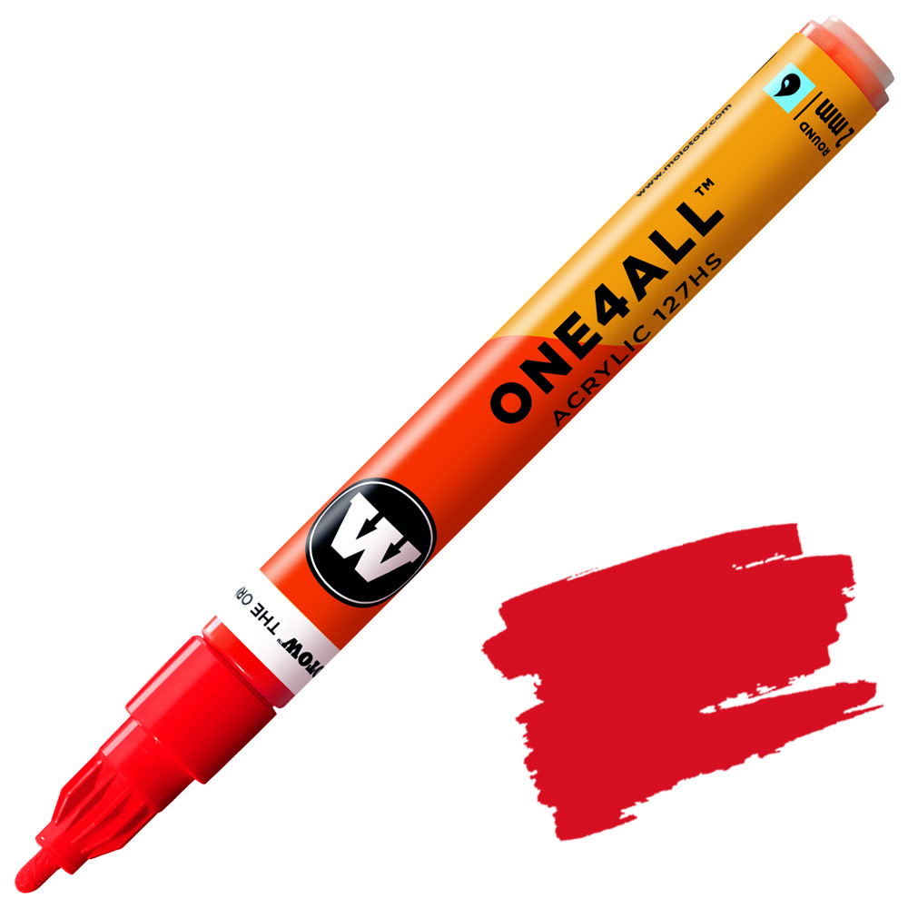 Molotow ONE4ALL 127HS Acrylic Paint Marker 2mm Traffic Red