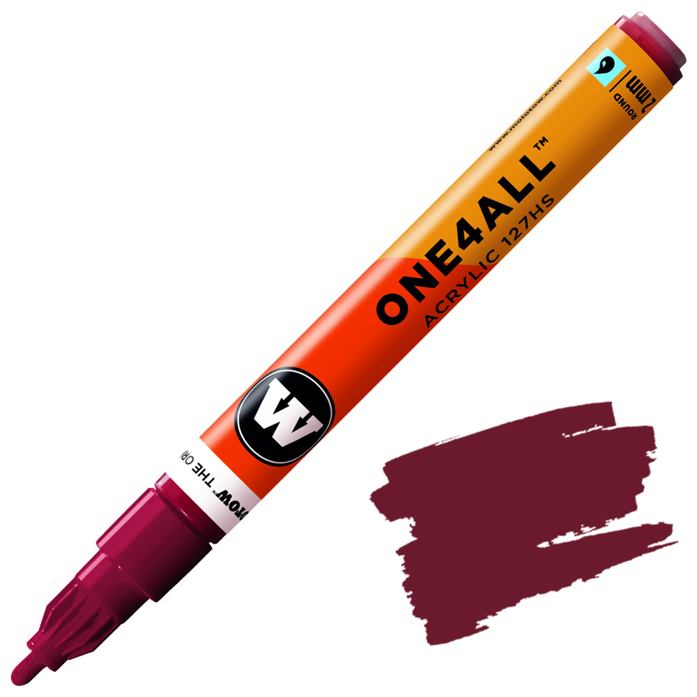Molotow ONE4ALL 127HS Acrylic Paint Marker 2mm Burgundy