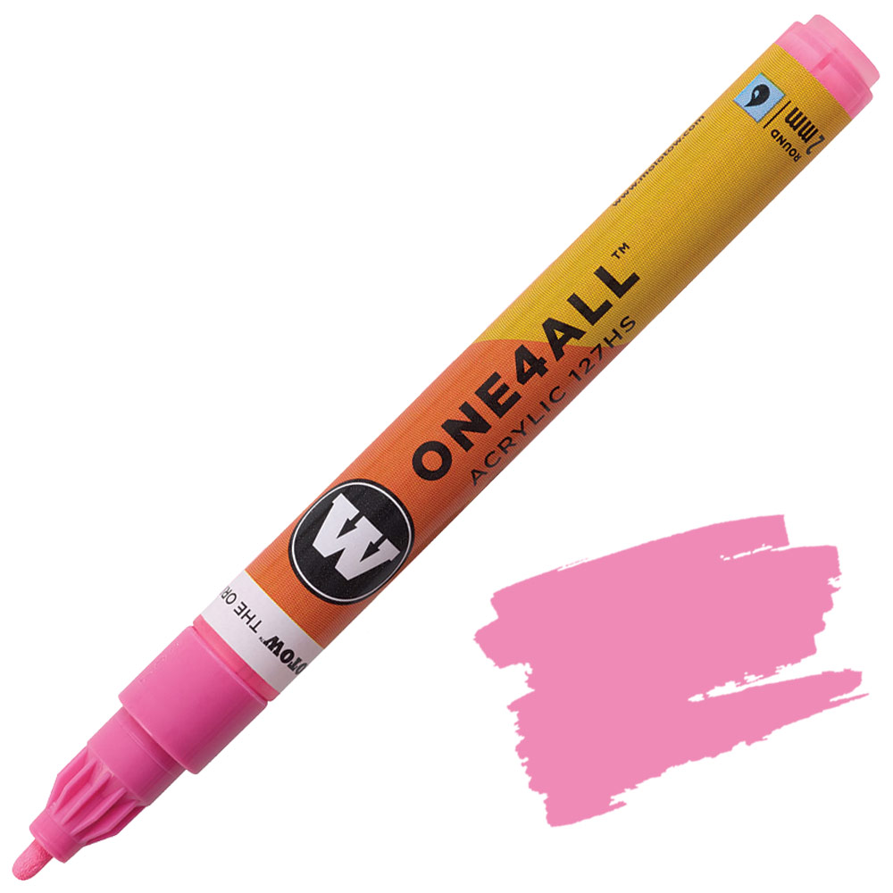 Molotow ONE4ALL 127HS Acrylic Paint Marker 2mm Neon Pink