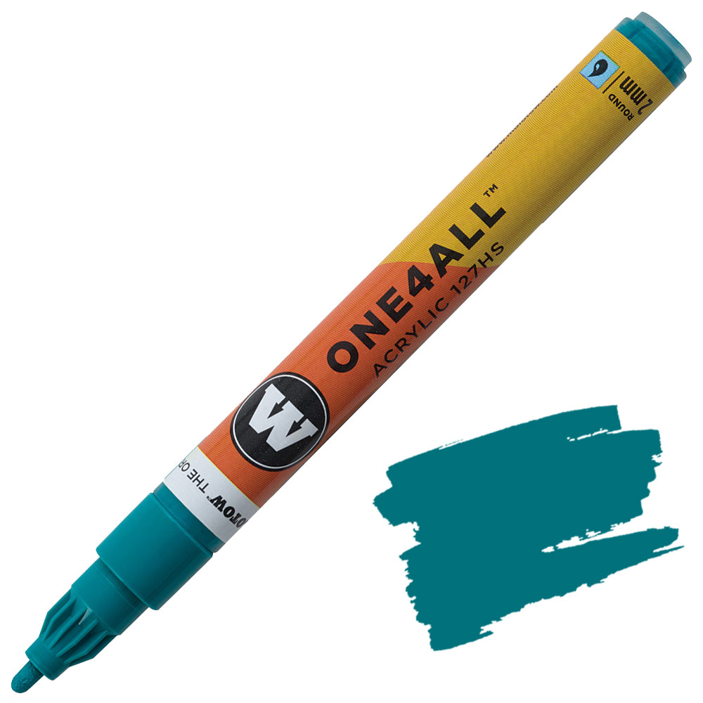 Molotow ONE4ALL 127HS Acrylic Paint Marker 2mm Turquoise