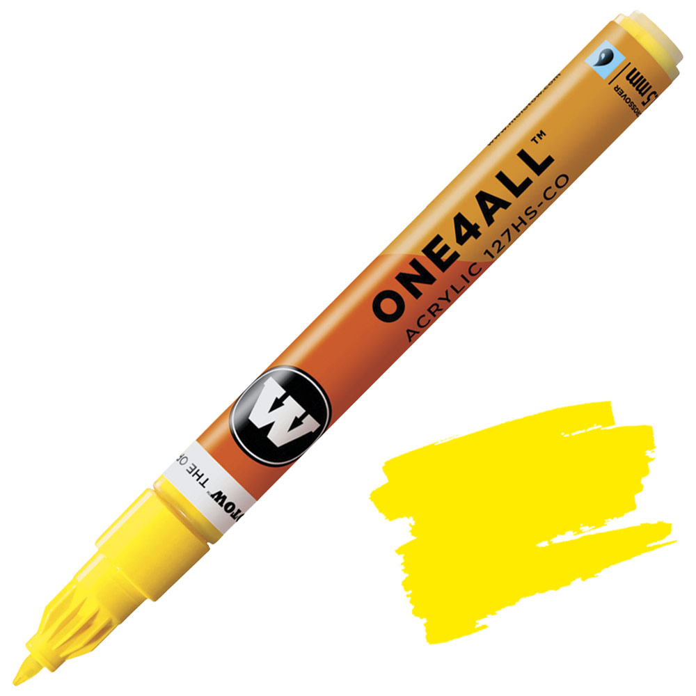 Molotow ONE4ALL 127HS-CO Acrylic Paint Marker 1.5mm Zinc Yellow