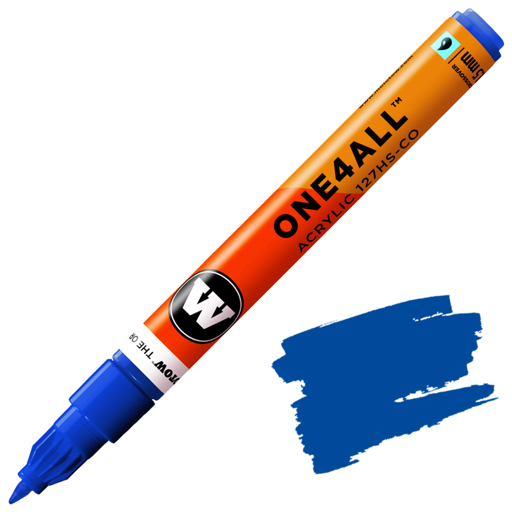 Molotow ONE4ALL 127HS-CO Acrylic Paint Marker 1.5mm True Blue