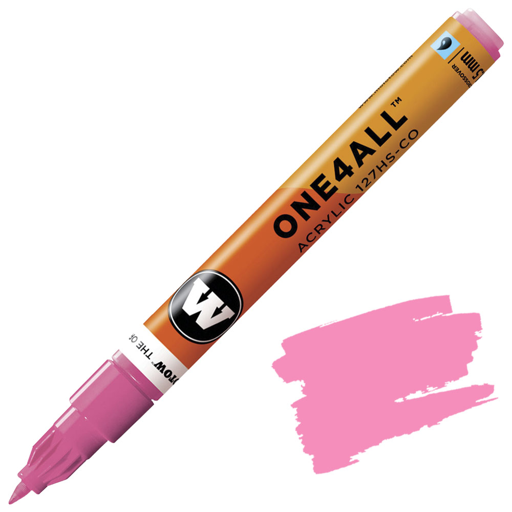 Molotow ONE4ALL 127HS-CO Acrylic Paint Marker 1.5mm Neon Pink