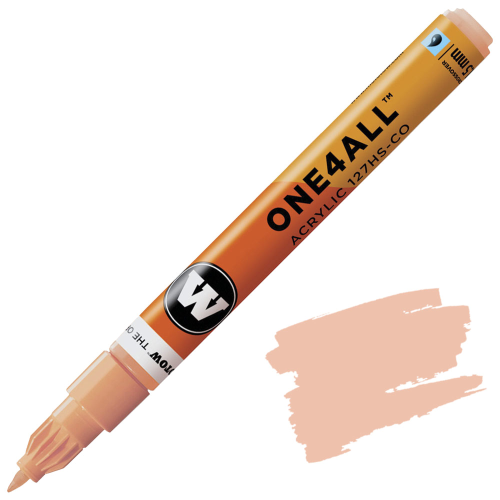 Molotow ONE4ALL 127HS-CO Acrylic Paint Marker 1.5mm Peach Pastel