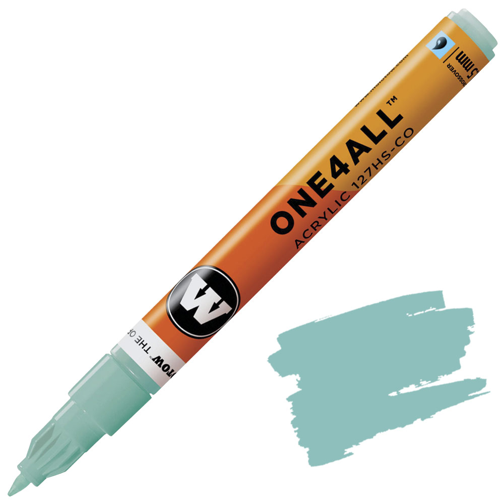 Molotow ONE4ALL 127HS-CO Acrylic Paint Marker 1.5mm Lagoon Blue Pastel