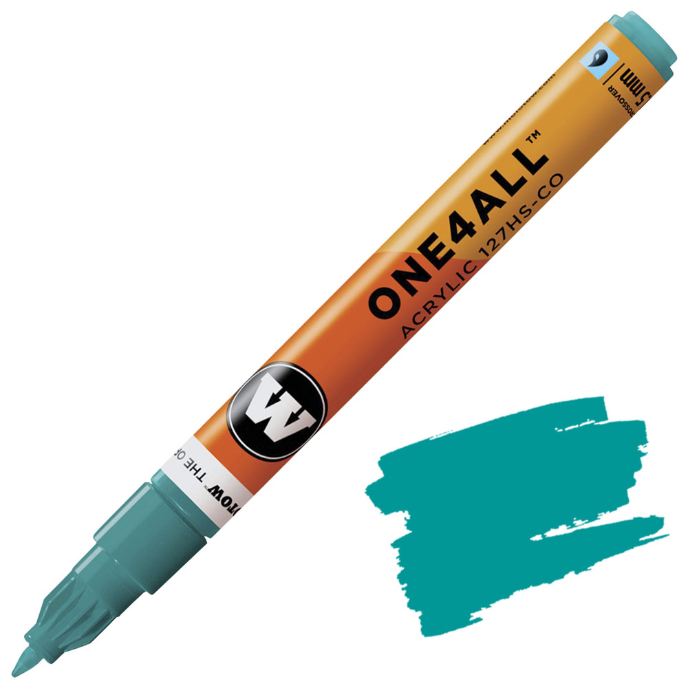 Molotow ONE4ALL 127HS-CO Acrylic Paint Marker 1.5mm Lagoon Blue