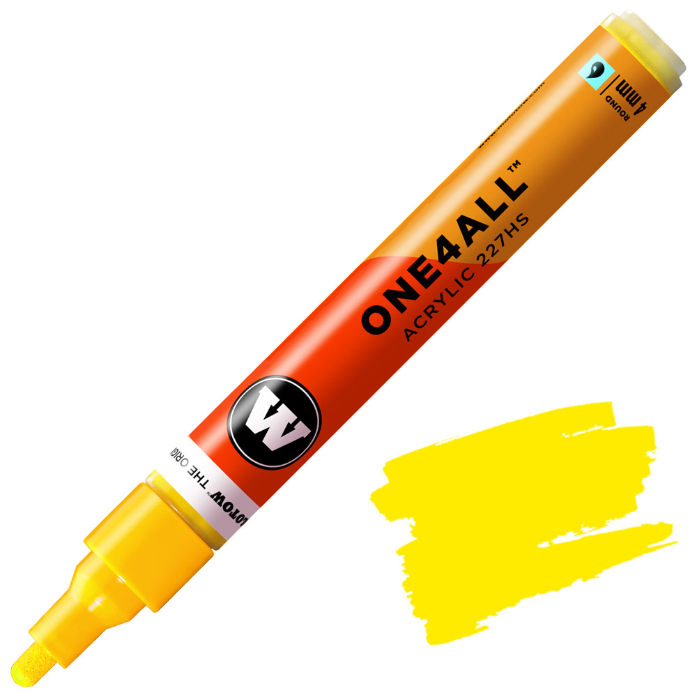 Molotow ONE4ALL 227HS Acrylic Paint Marker 4mm Zinc Yellow