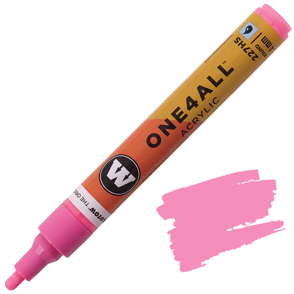 Molotow ONE4ALL 227HS Acrylic Paint Marker 4mm Neon Pink