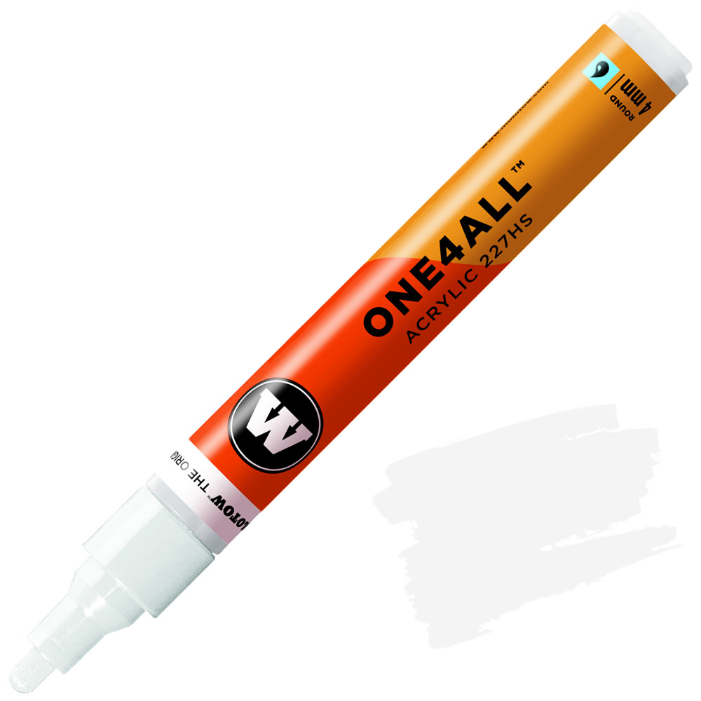 Molotow ONE4ALL 227HS Acrylic Paint Marker 4mm Signal White