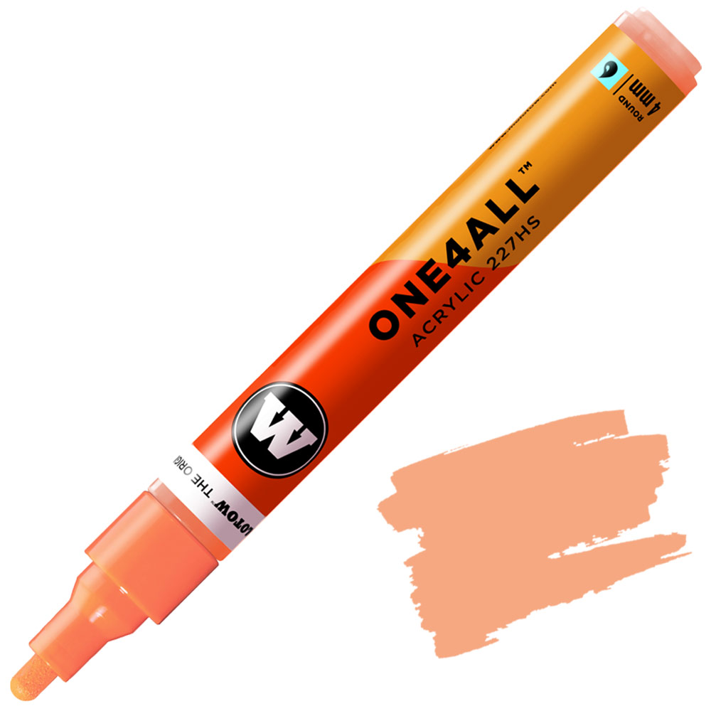 Molotow ONE4ALL 227HS Acrylic Paint Marker 4mm Peach Pastel