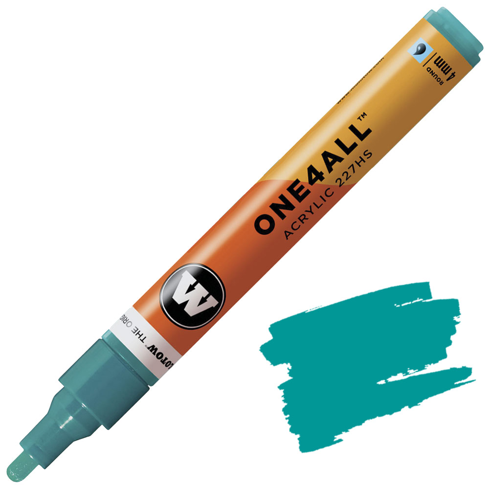 Molotow ONE4ALL 227HS Acrylic Paint Marker 4mm Lagoon Blue