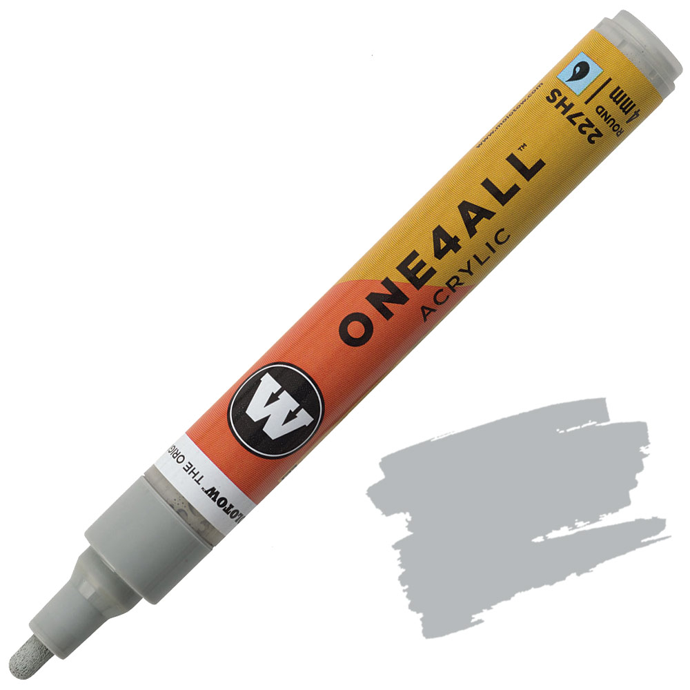 Molotow ONE4ALL 227HS Acrylic Paint Marker 4mm Grey Blue Light