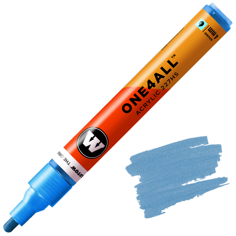 Molotow ONE4ALL 227HS Acrylic Paint Marker 4mm Metallic Blue